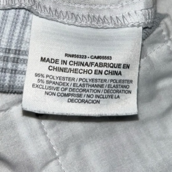 Men’s Nike Golf Grey White Plaid Stripes Golf Shorts Size Medium Waist 38 - Picture 11 of 14